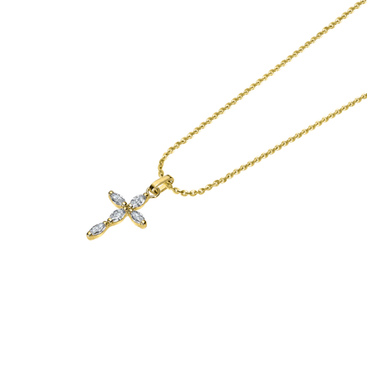 LG00307/43 COLLAR.9K.CRUZCIRCONITA.40+3CM gr