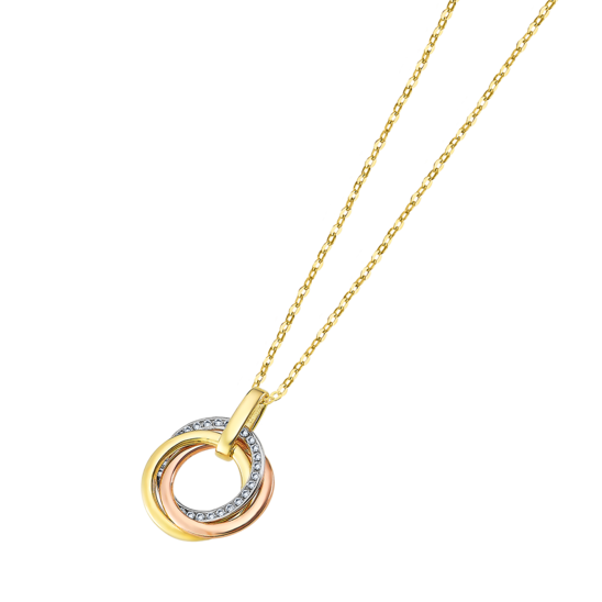 LU00008/42 COLLAR.TRICOLOR.3-AROS-11MM.CIRC  1.25gr