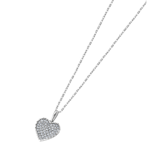 LU00025/42 COLLAR.BLANC.CORAZON-10MM.CIRC.4  0.96gr