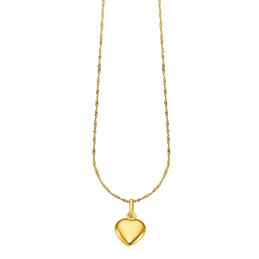 LU00031/43 COLLAR.CORAZON-8MM.LISO.40  1.11gr