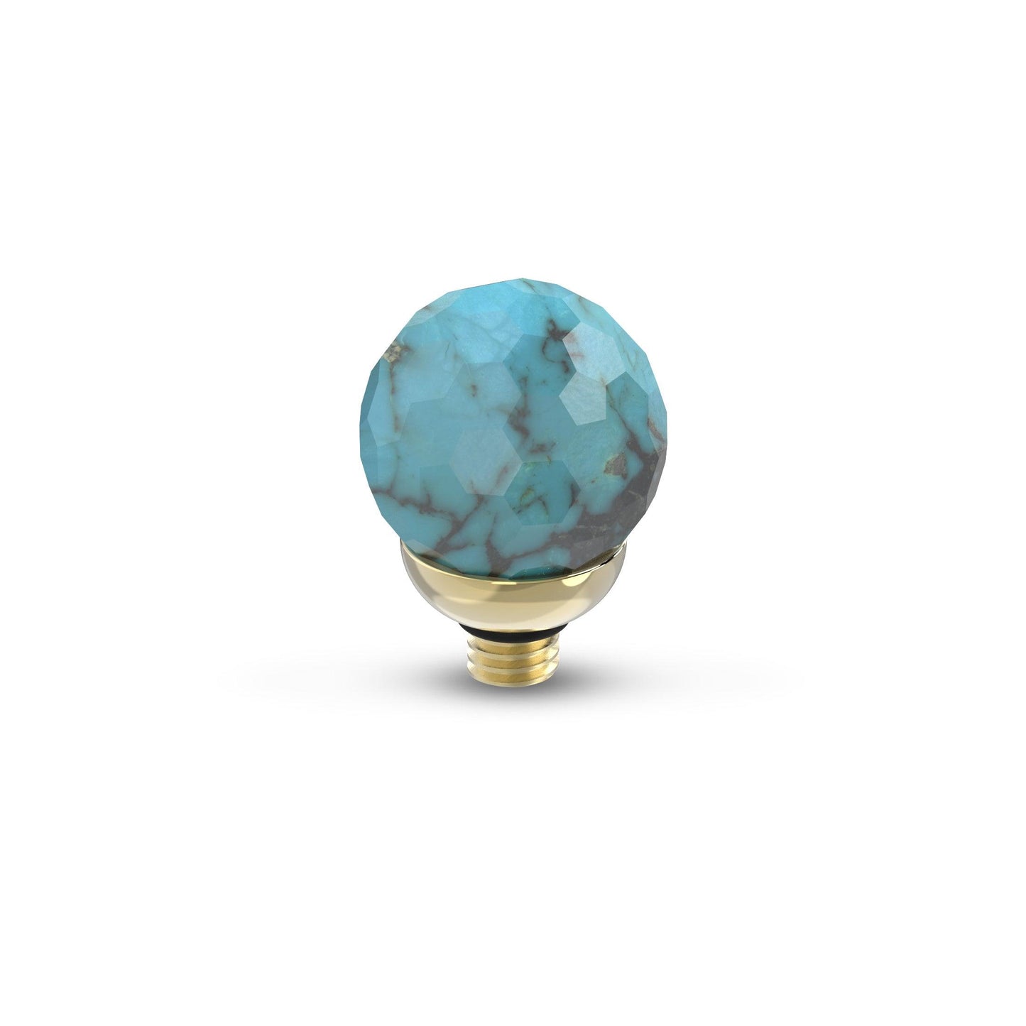 Melano Twisted Gemstone Facet Ball Steentje - melanojewelry