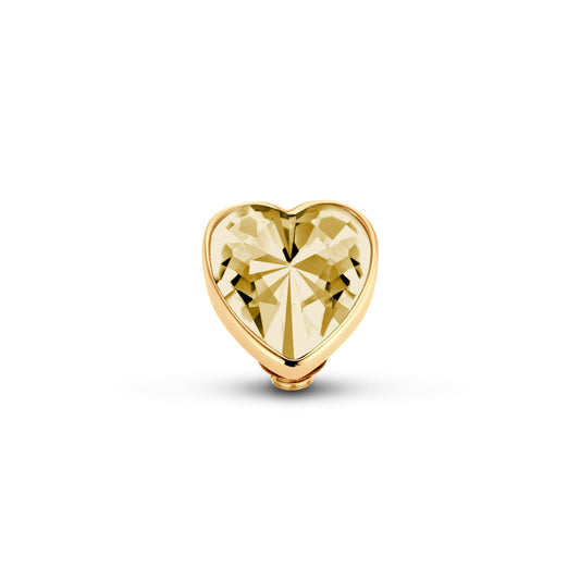 Melano Twisted Heart Steentje - melanojewelry