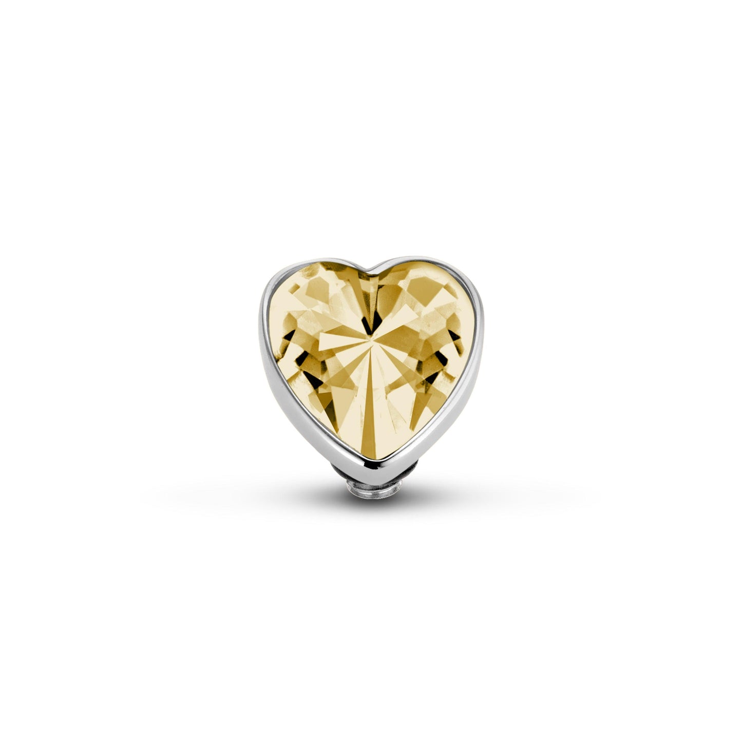 Melano Twisted Heart Steentje - melanojewelry