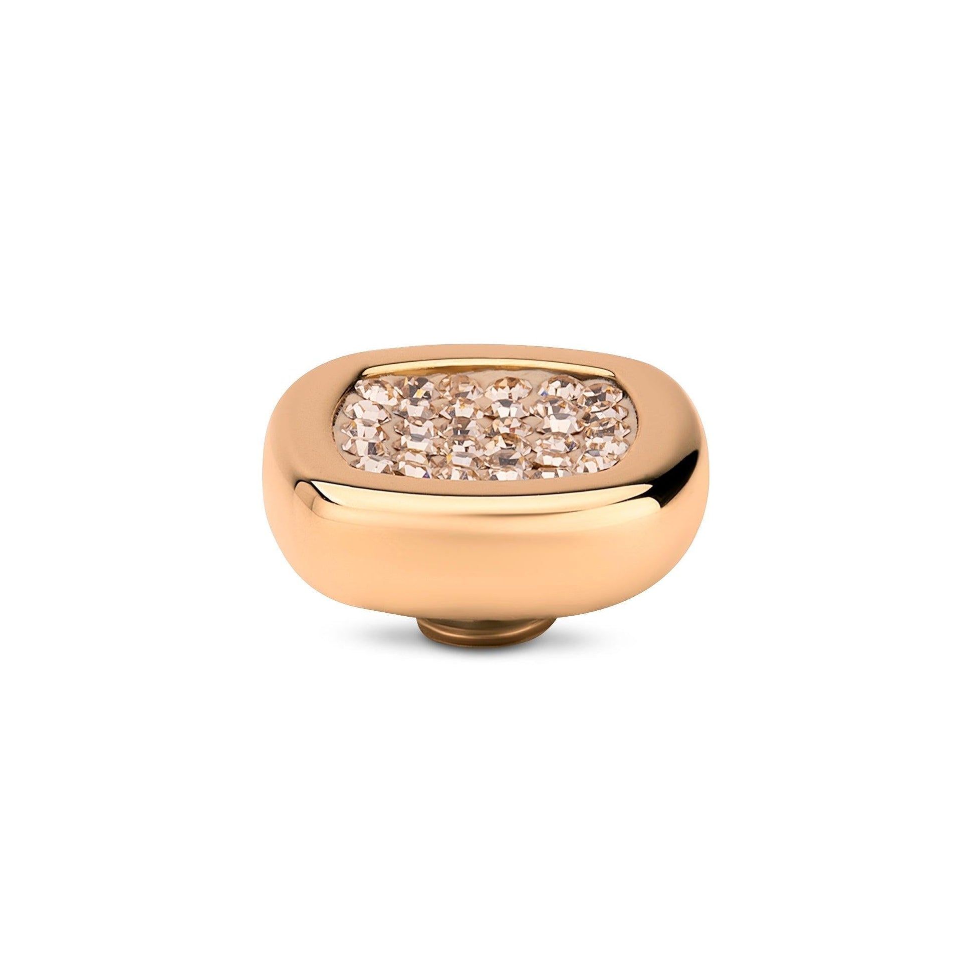 Melano Vivid Shiny Square Steentje - melanojewelry