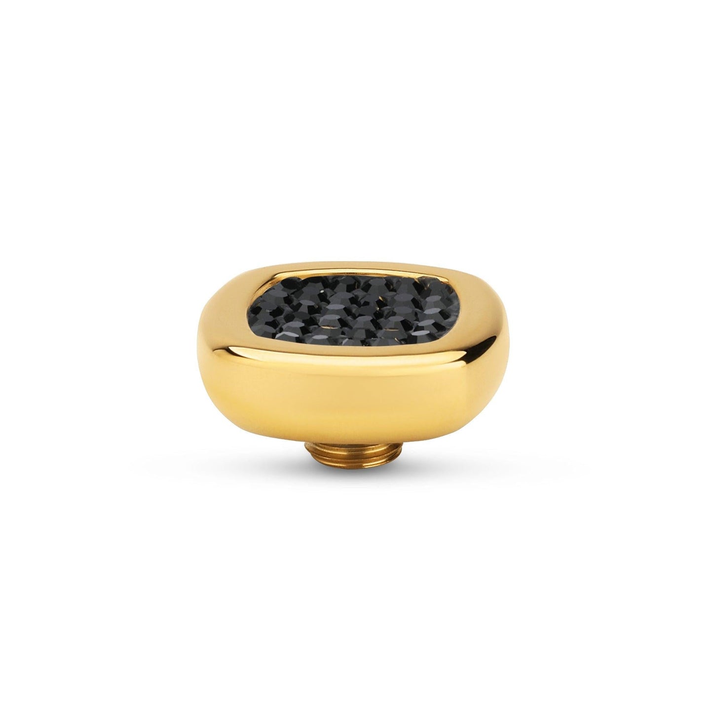 Melano Vivid Shiny Square Steentje - melanojewelry