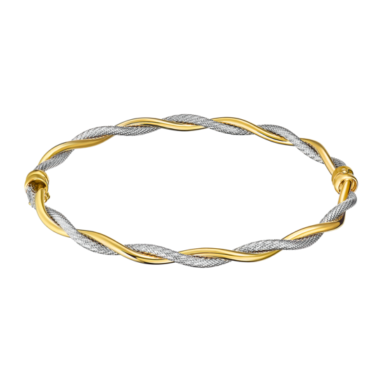 OS00024 PULSERA.BICOLOR.BL/AM.TRENZADA.T  3.6gr