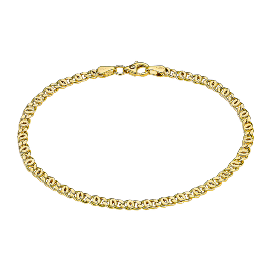 OS00040/19 2.3gr PULSERA.CADENA.MALLA.9K.LISA