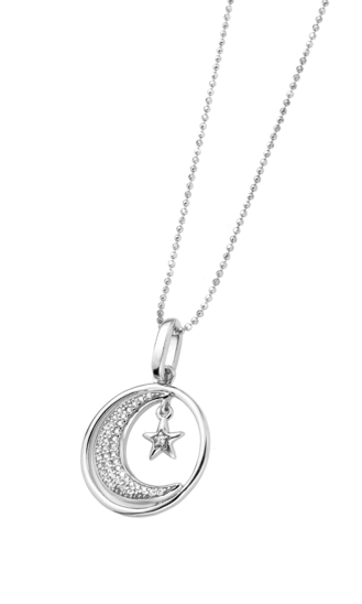 WS00479/45 COLLAR.COLG.LUNA+ESTRELLA.CIRCONITA