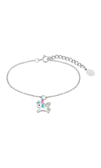 WS02452/16 PULSERA.ESMALTE.CADENA.UNICORNIO-7M