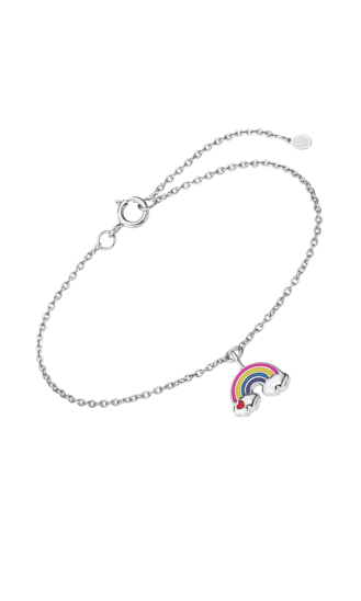 WS02460/16 PULSERA.ESMALTE.ARCOIRIS-7MM.13+3CM