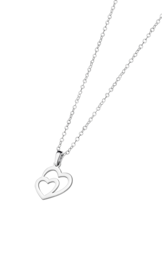 WS03071/45 COLLAR.COLGA.CORAZONES-13MM.LISOS.4
