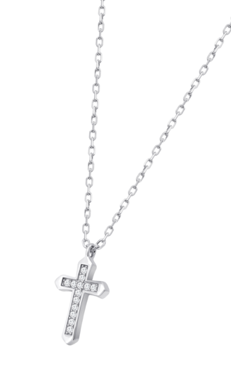 WS03713/45 COLLAR CRUZ CIRCONITAS 42+3cm