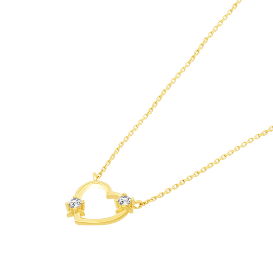 HIN00069/43 COLLAR.CORAZON.CALADO.CIRC  1.31gr